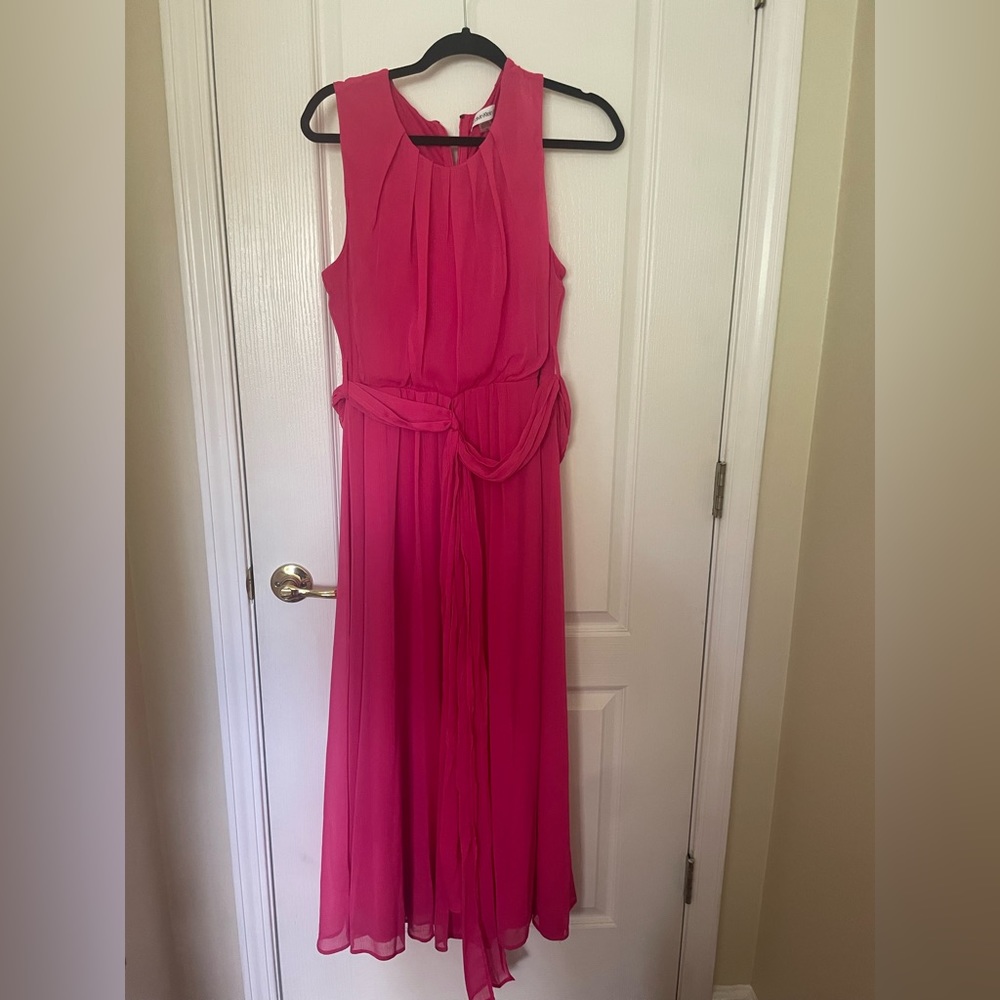 Calvin Klein Fuchsia Evening Dress